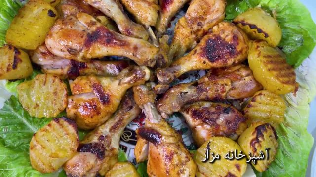 طرز تهیه کباب مرغ زعفرانی آبدار و خوشمزه به سبک اصیل افغانی