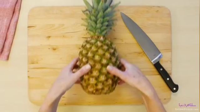 نحوه پوست کردن آناناس