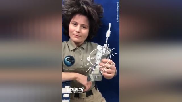 ویدئویی از قهوه نوشیدن فضانورد اروپایی در ایستگاه فضایی بین‌ المللی