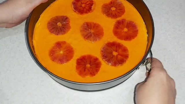 طرز تهیه چیز کیک یخچالی پرتقالی خوشمزه و عالی با عطر و طعمی بی نظیر