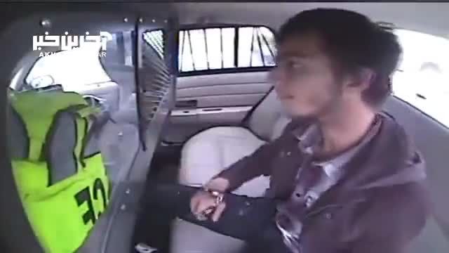 تصادف رانندگی زندانی 19 ساله را به بیرون انداخت + فیلم