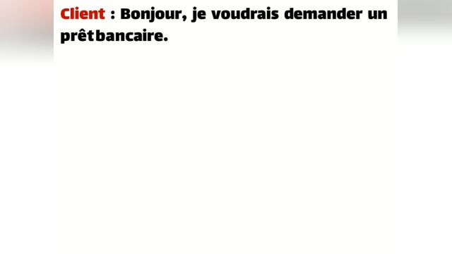 راهنمای مکالمه برای درخواست وام بانکی در کشورهای فرانسوی زبان