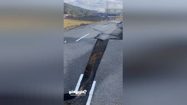 تصویری عجیب از زلزله 7 ریشتری در ژاپن
