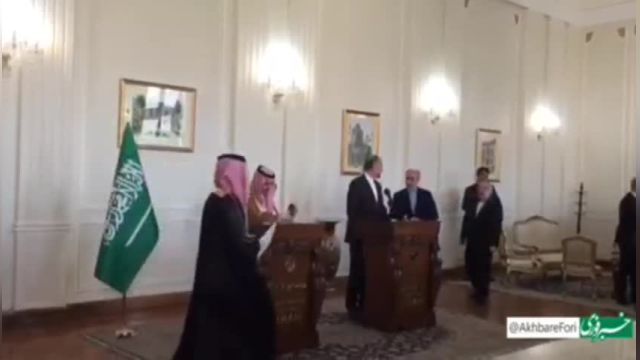 نشست خبری مشترک وزرای خارجه ایران و عربستان | بزودی سفارت عربستان در تهران بازگشایی می شود