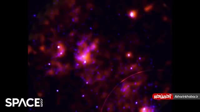 ویدئویی زیبا و پر بازدید از لحظه بیدار شدن یک سیاه‌ چاله در کهکشان راه شیری