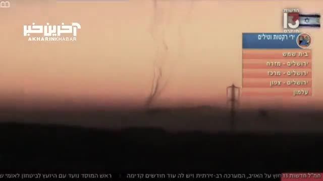 لحظه فرار شگفت‌انگیز مجری تلویزیون اسرائیل پس از اعلام آژیر خطر
