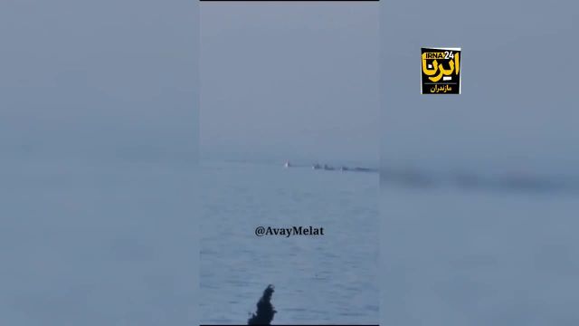 آتش سوزی یک فروند شناور تفریحی در دریای خزر