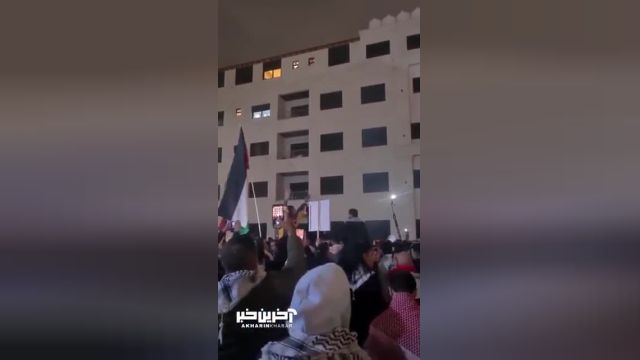 اعتراض شدید به ترور شهید صالح العاروری در مقابل سفارت رژیم صهیونیستی در امان