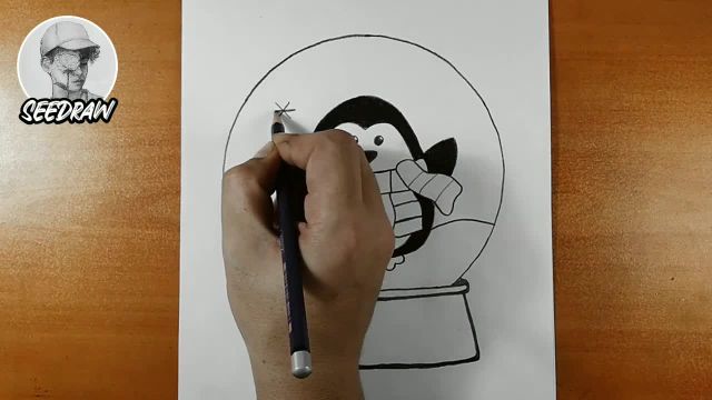 چگونه پنگوئن را آسان و زیبا بکشیم؟ | آموزش نقاشی | طراحی آسان جدید