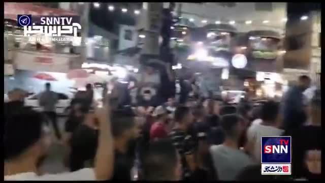 تظاهرات ساکنان شهر جنین در محکومیت ترور جنایتکارانه 3 جوان فلسطینی
