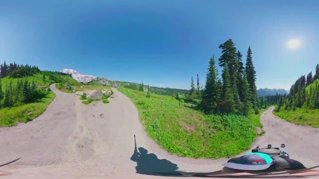 پیاده روی مجازی 360 درجه در امتداد مسیر Skyline به نقطه پانوراما، کوه رینیر