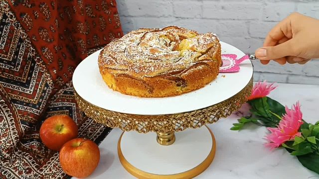 طرز تهیه کیک سیب و دارچین بسیار خوشمزه و آسان | کیک خانگی | Apple And Cinnamon Cake