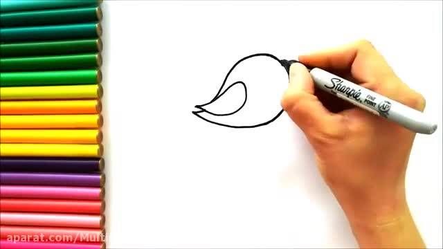 آموزش نقاشی حیوانات | گنجشک آواز خوان