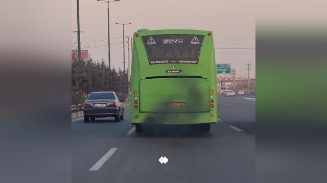 تردد آزادانه اتوبوسهای دودزا در هوای آلوده تهران | ویدئو