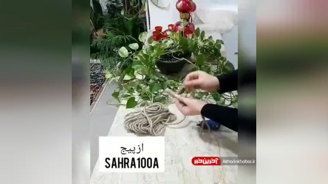 روش تزیین گلدان ساده با  گل های بزرگ در خانه | ویدیو