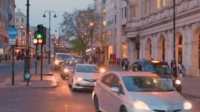 گردش در لندن، بریتانیای کبیر | فیلم زندگی شهری با صداهای اصلی شهر | قسمت 2