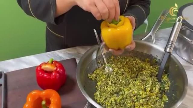 آموزش دلمه فلفل و بادنجان خوشمزه و سنتی به روش ایرانی اصیل
