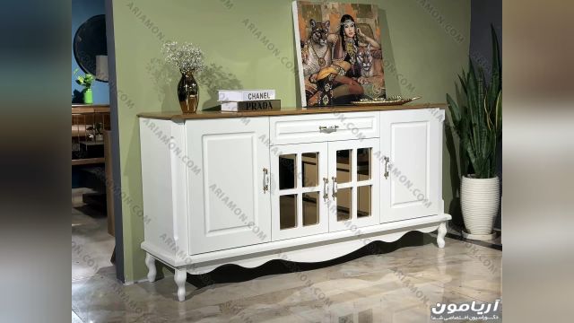 قیمت خرید جدیدترین مدل میز کنسول چوبی سفید در تهران