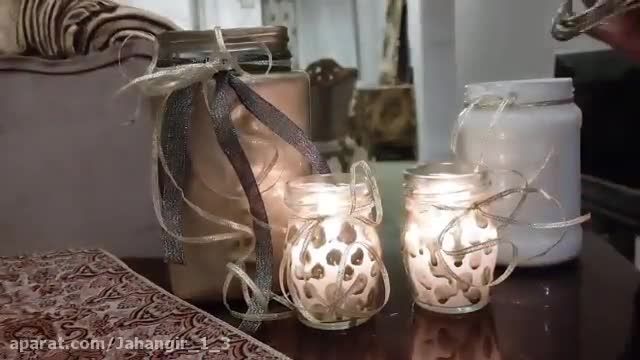 ساخت شمع با وسایل دور ریختنی