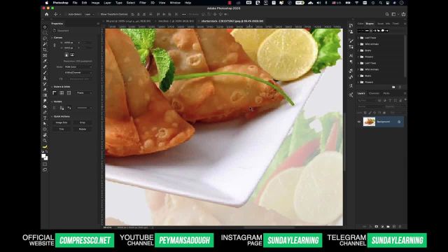 آموزش طراحی پست و پوستر اینستاگرامی با موضوع غذا در فتوشاپ