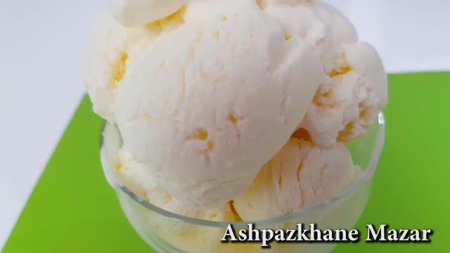طرز تهیه آیس کریم با دو مواد بستنی افغانی خوشمزه و خوش خوراک