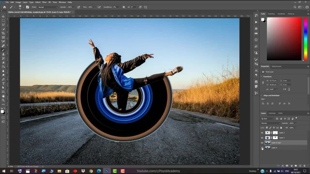 تکنیک ایجاد تصاویر دایره ای پولار در فتوشاپ