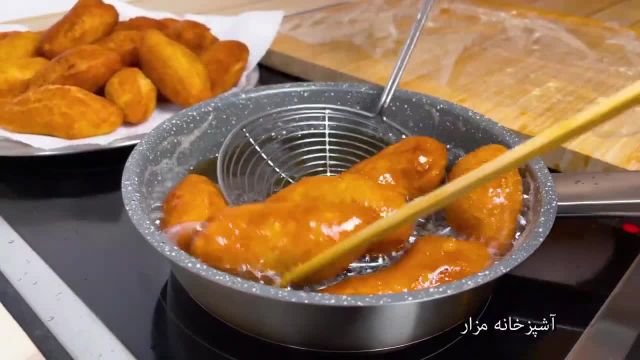 طرز تهیه خجور داشی با طعم بادام و سیب فوق العاده خوشمزه