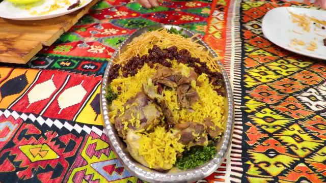 طرز تهیه قوزی گوشت یا قوزی لحم یک پلو عربی خوشمزه و بی نظیر با روش عرب ها