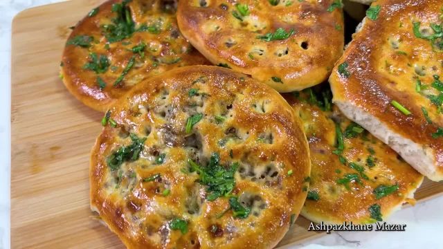 روش پخت نان گوشتی خوشمزه و بی نظیر افغانی با خمیر مایه