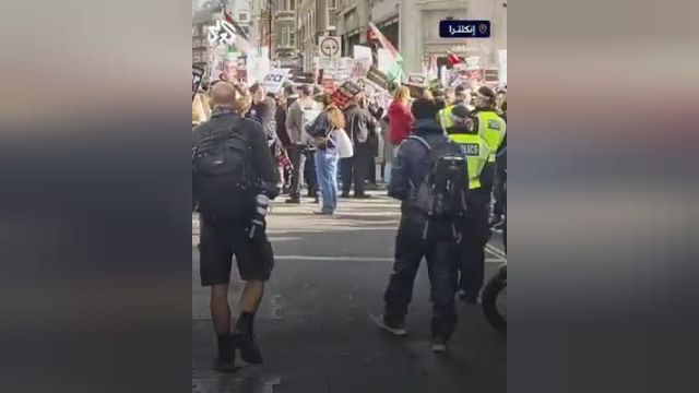 تظاهرات هزاران نفری در لندن در حمایت از غزه