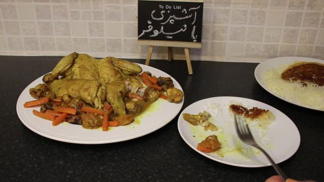 طرز تهیه خورش هویج آذری با مرغ به سبک قدیمی و سنتی