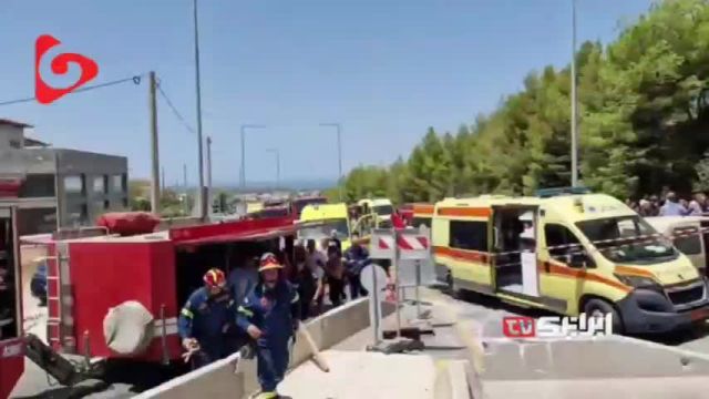 ریزش پل در یونان | ریزش مرگبار پل در شهر پاتراس یونان