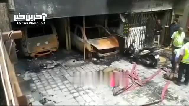 آتش سوزی ساختمان مسکونی در هند که جان 7 نفر را گرفت