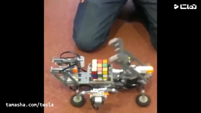 آموزش ساخت روبیک |  رباتی که مکعب روبیک را حل می کند