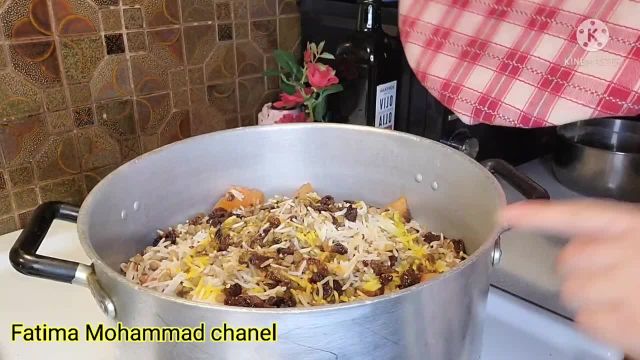 دستور پخت عدس پلو با مرغ مجلسی و خوشمزه به روش افغانی