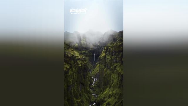 تصاویر هوایی از دره های سبز در ایسلند