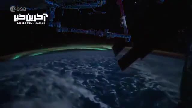عکس شفق قطبی از دید ایستگاه فضایی بین المللی