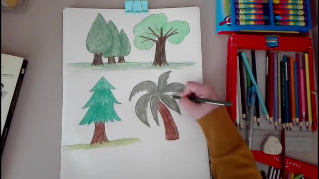 آموزش نقاشی درخت برای کودکان