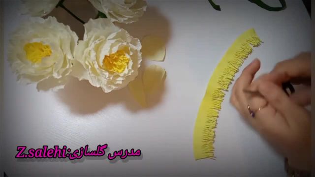 روش آموزش گل زیبای رز صد تومانی با استفاده از کاغذ کشی