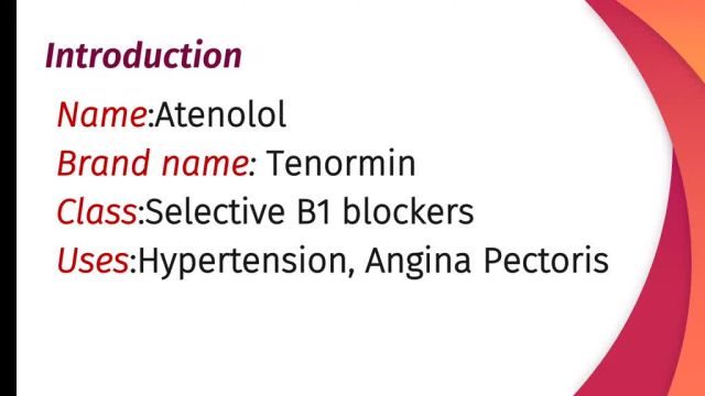 هر آنچه باید در مورد آتنولول بدانید Atenolol | داروی فشار خون و آنژین صدری