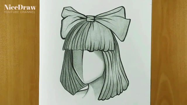 چگونه یک دختر با طراحی مو را بکشیم - نقاشی SIA