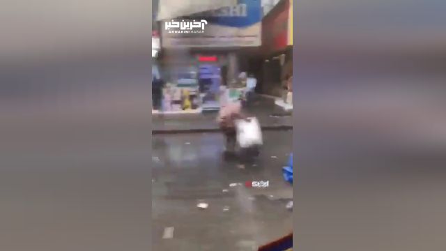 کلیپ طوفان در بازار شارجه امارات