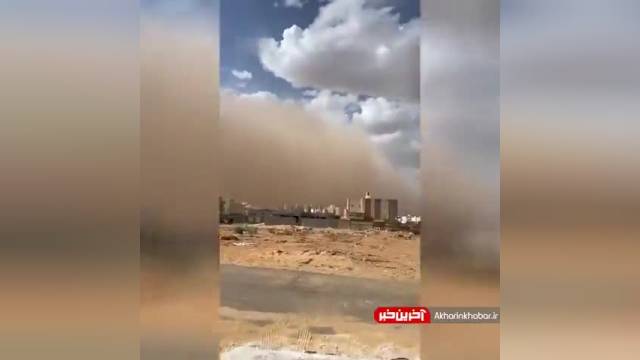 فیلم طوفان شن مهیب در در «سکاکا» واقع در استان الجوف عربستان سعودی | ویدیو