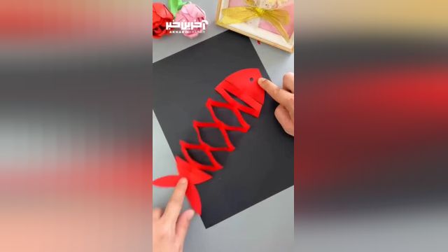 ایده‌ی خلاقانه برای ساخت یک ماهی کاغذی