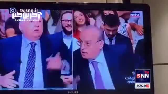 کتک‌ کاری خشن 2 سیاستمدار لبنانی در پخش زنده تلویزیون