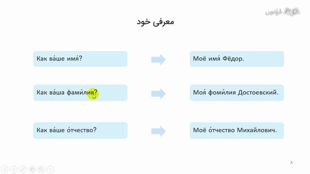 آموزش مکالمه زبان روسی از صفر - سطح مقدماتی