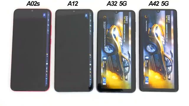 بررسی تست سرعت Samsung Galaxy A02s و A12 و A32 5G و A42 5G