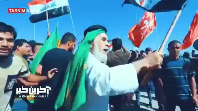 ادامه تجمع حامیان مردم فلسطین در مرز عراق و اردن