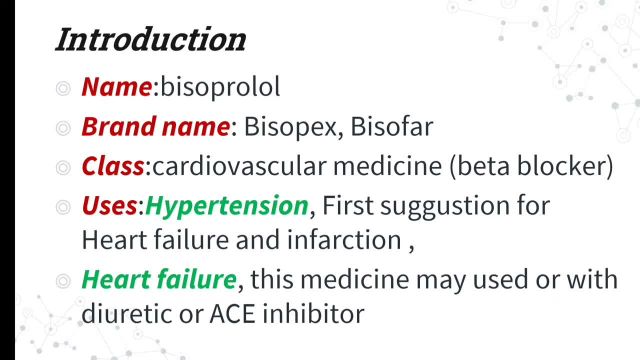 همه چیز در مورد بیزوپرولول bisoprolol | دوز مصرفی و عوارض مصرف بیزوپرولول