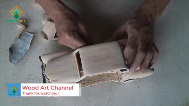 ساخت ماشین چوبی ساده | مرسدس بنز